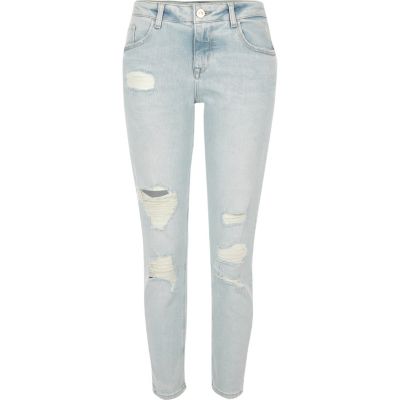 Light blue wash Alannah relaxed skinny jeans